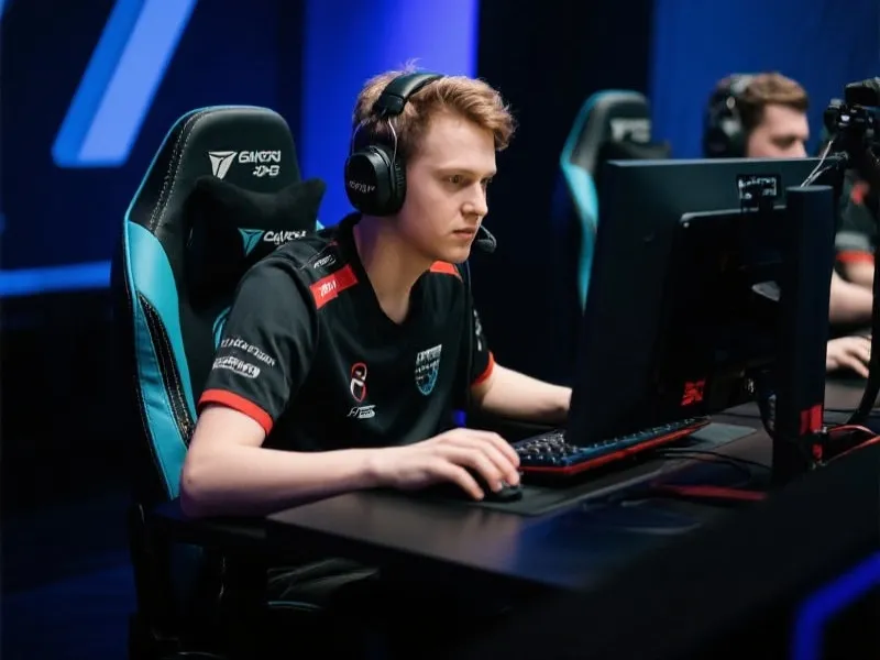 职业选手在比赛中